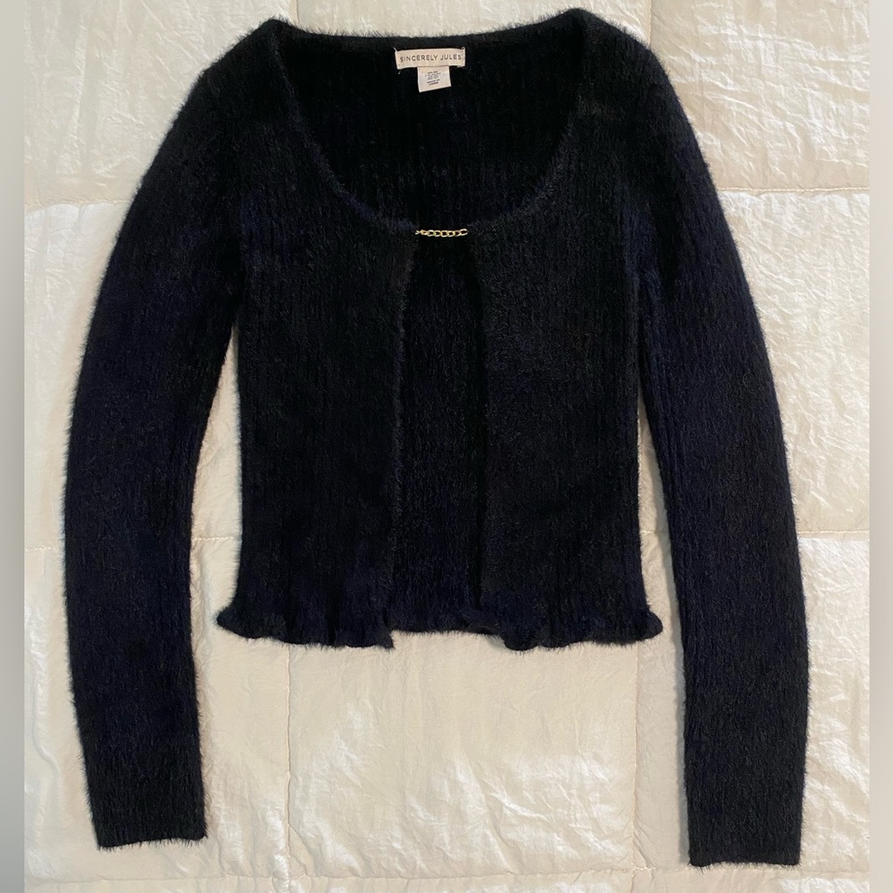 Fluffy black jacket